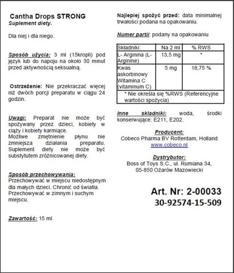 Mocne krople podnoszące libidoi potencję pożądanie