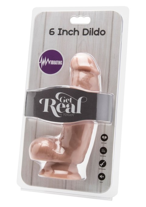 Grube realistyczne dildo wibrator przyssawka 15cm