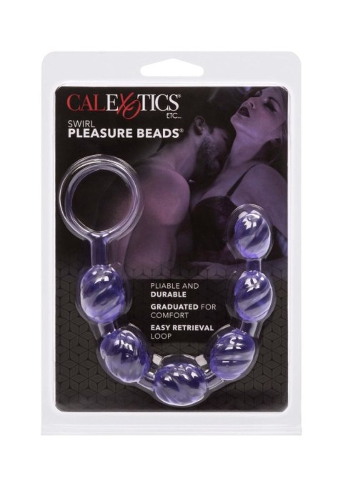 Plug/kulki-SWIRL PLEASURE BEADS PURPLE