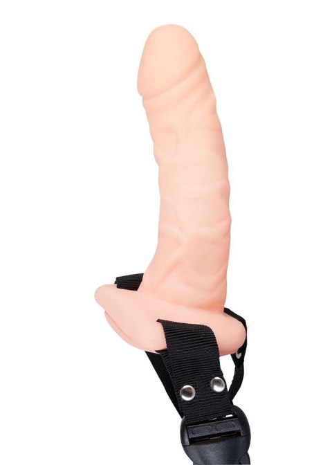Wibrator jak penis na paskach uprząż dildo 17cm
