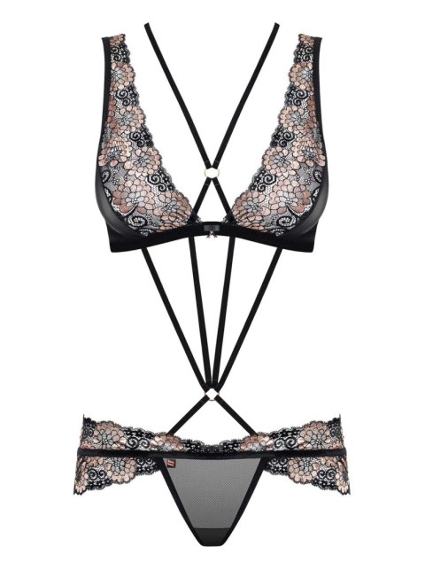 Biustonosz stringi erotyczny komplet obsessive lxl
