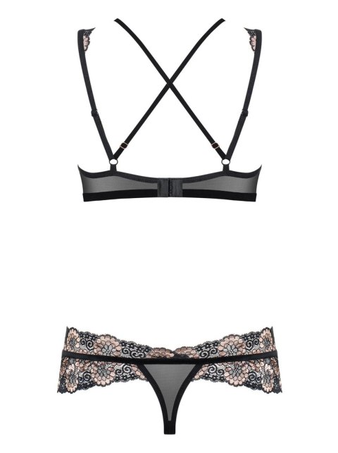 Biustonosz stringi erotyczny komplet obsessive lxl