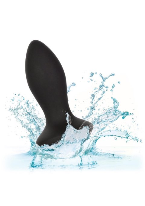 Czarny wibrujący korek analny zatyczka z diamentem