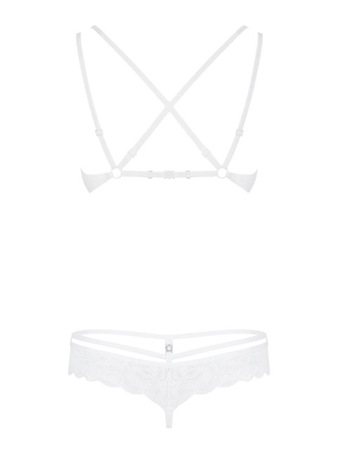 Koronkowy komplet biustonosz stringi obsessive s/m