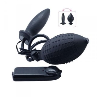 Wibrujący korek analny sex zatyczka pompowana 11cm