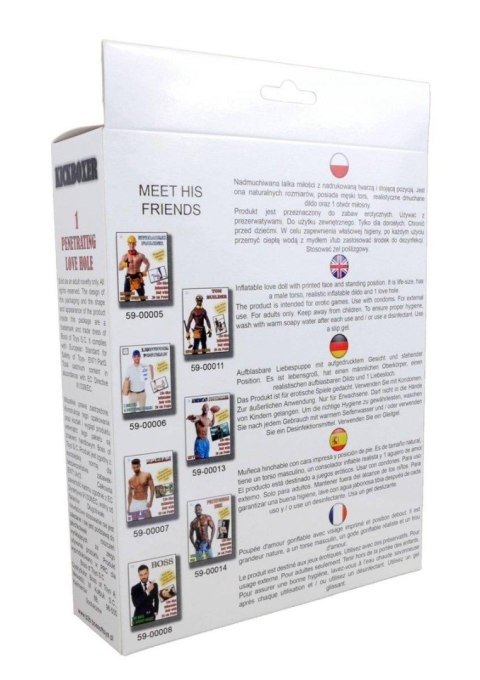 Lalka dmuchana czarna realistyczna twarz penis 165