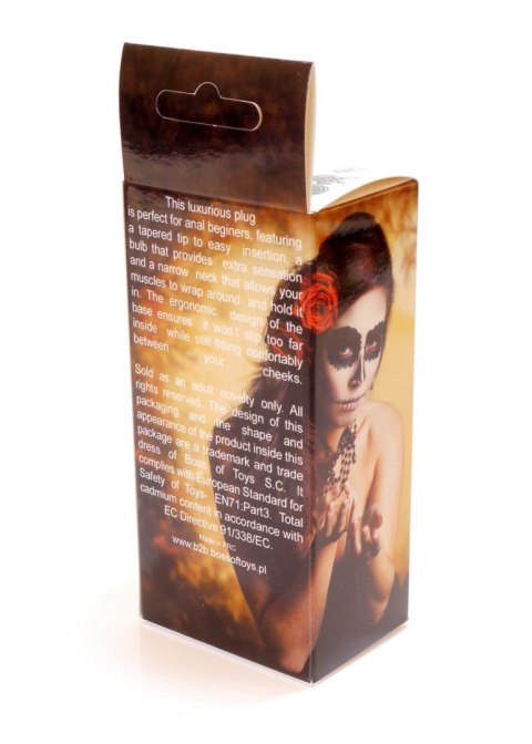 Plug korek analny stalowy z kryształem 2,7cm