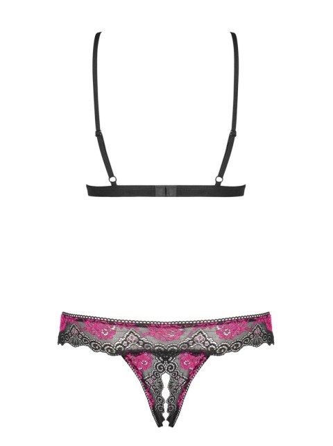 Komplet otwarte stringi stanik obsessive tulia s/m