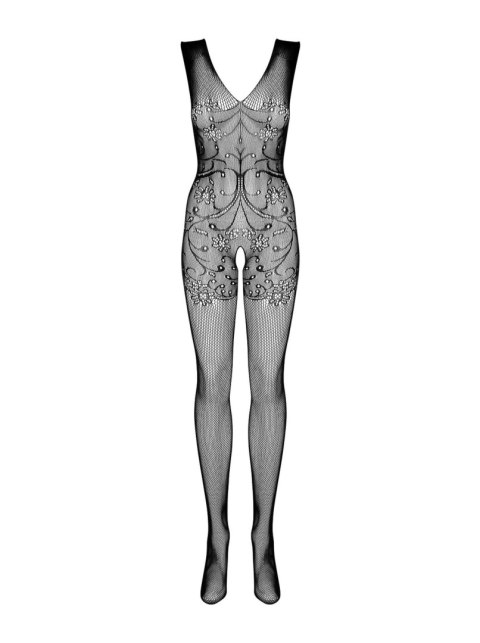 Prześwitujące bodystocking otwarty krok f234 s/m/l