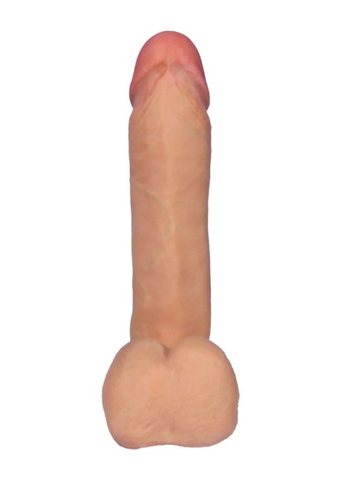 Dildo z wibracjami pilot cyberskóra cielisty 20 cm
