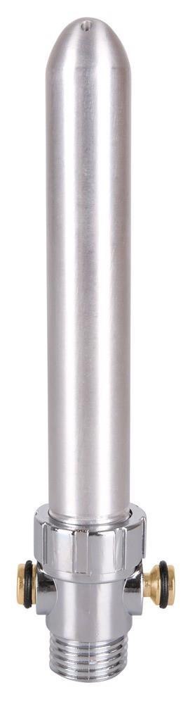 Końcówka do prysznica z dyszami srebrna 15,5 cm