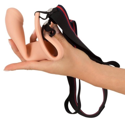 Strap-on dildo przedłużenie penisa elastyczne 26cm