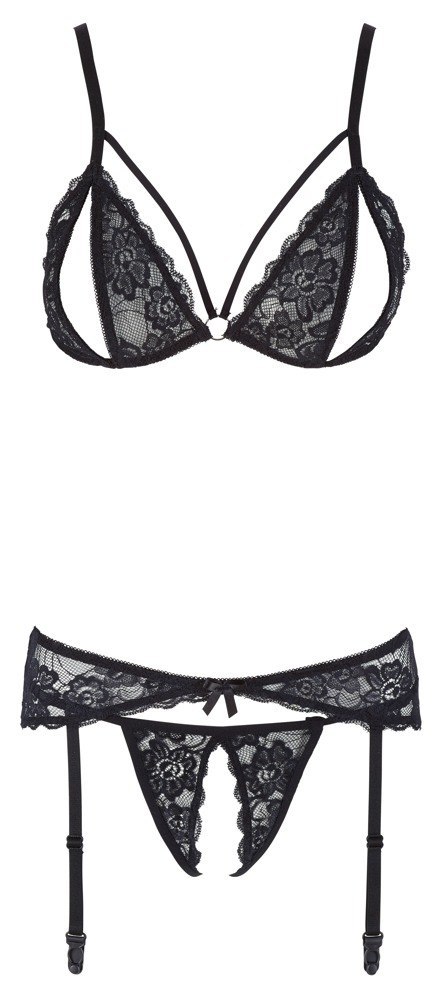Lace Suspender Set S