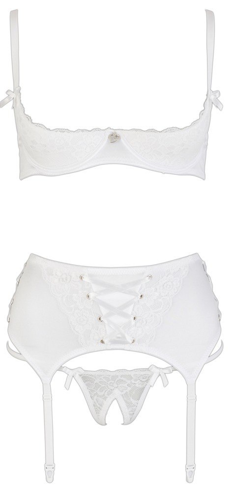 Shelf Bra Set white 85C/L