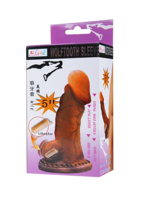 Rozciągliwa nakładka przedłużka penisa wibrujaca