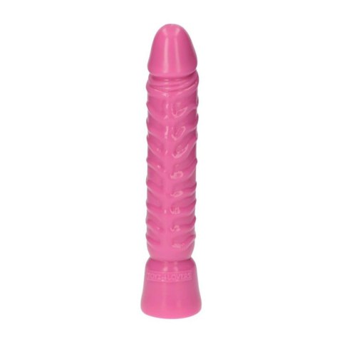 Realistyczny różowy penis w spiralne żyły 10,5cm