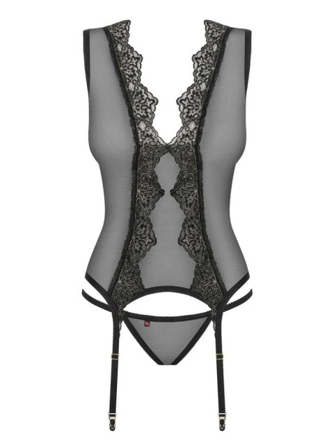 Gorset stringi komplet sex bielizna meshlove l/xl