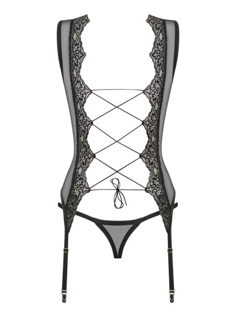 Gorset stringi komplet sex bielizna meshlove l/xl