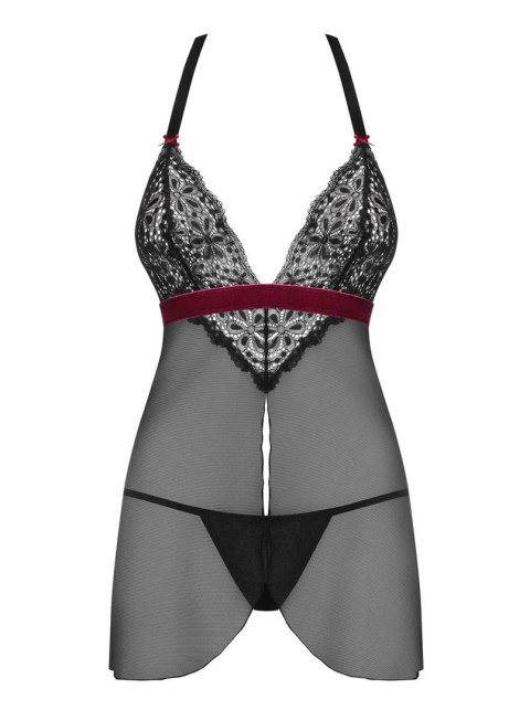 Koronkowa koszulka stringi sex komplet rossita s/m