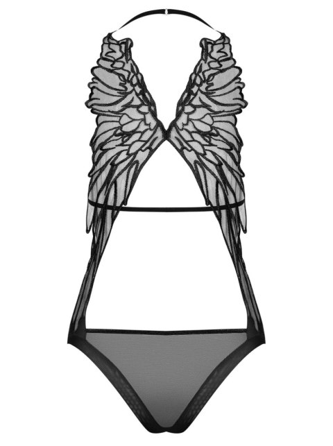 Erotyczne czarne body z siateczki sex alifini s/m