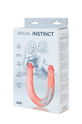 Podwójny penis dildo lesbijskie wyginane sex 47cm