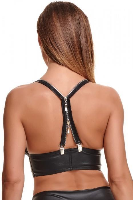 Bielizna - BRZITAI001 top czarny rozmiar L