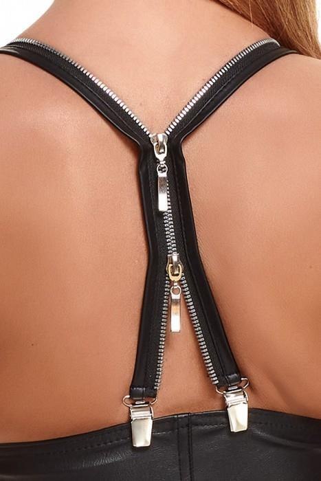 Bielizna - BRZITAI001 top czarny rozmiar M