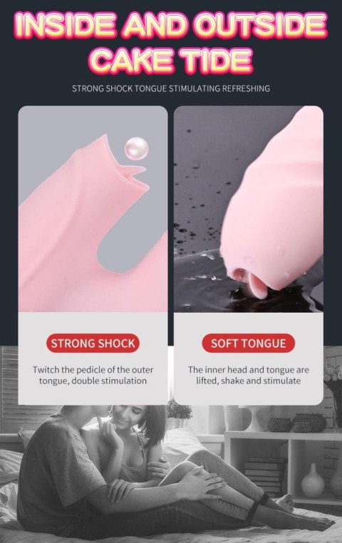 Wibrator króliczek masażer posuw podgrzewany 22cm