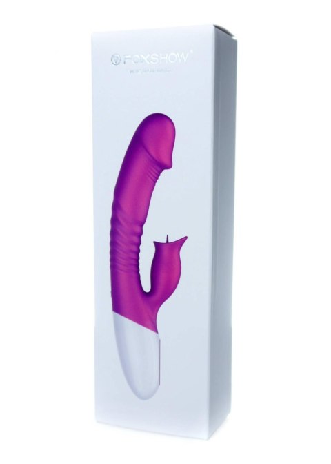 Wibrator króliczek podgrzewany sex 7 trybów 23cm