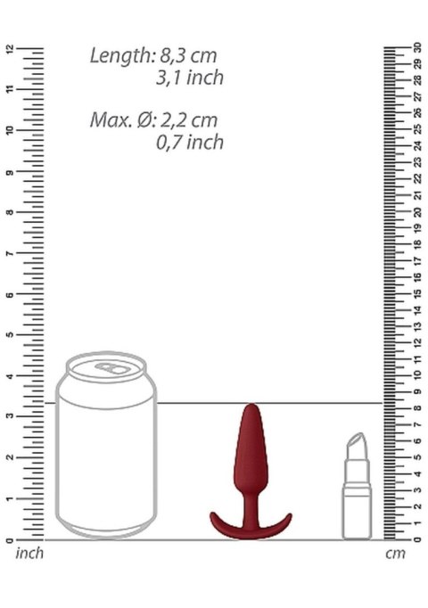 Silikonowy wodoodporny korek analny zatyczka 7,5cm