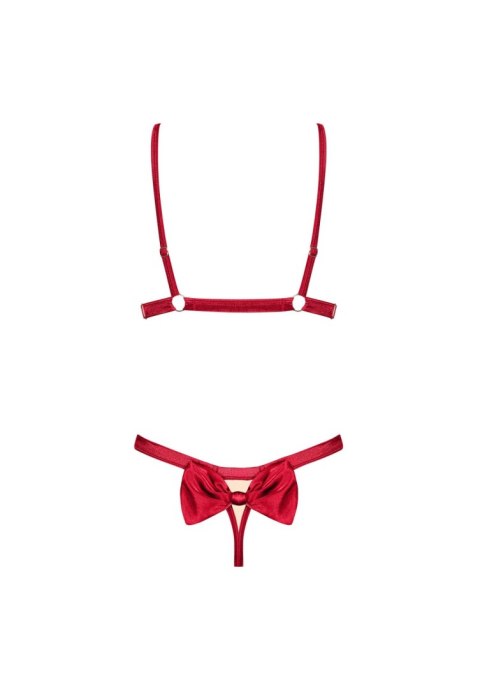Komplet biustonosz stringi obsessive rubinesa s/m