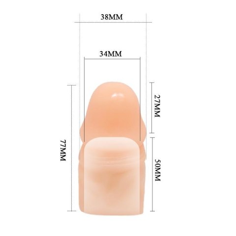 Przedłużająca pogrubiająca sex nakładka na penisa