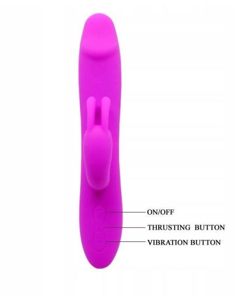 Wibrator króliczek ruch posuwisty 2x7 trybów 20cm