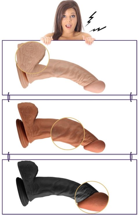 Erotyczne dildo giętki penis na przyssawce orgazm