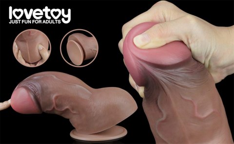 Grube dildo żylaste realistyczne obwód 21,5cm