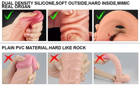 Ogromne dildo realistyczny wygląd przyssawka 30 cm