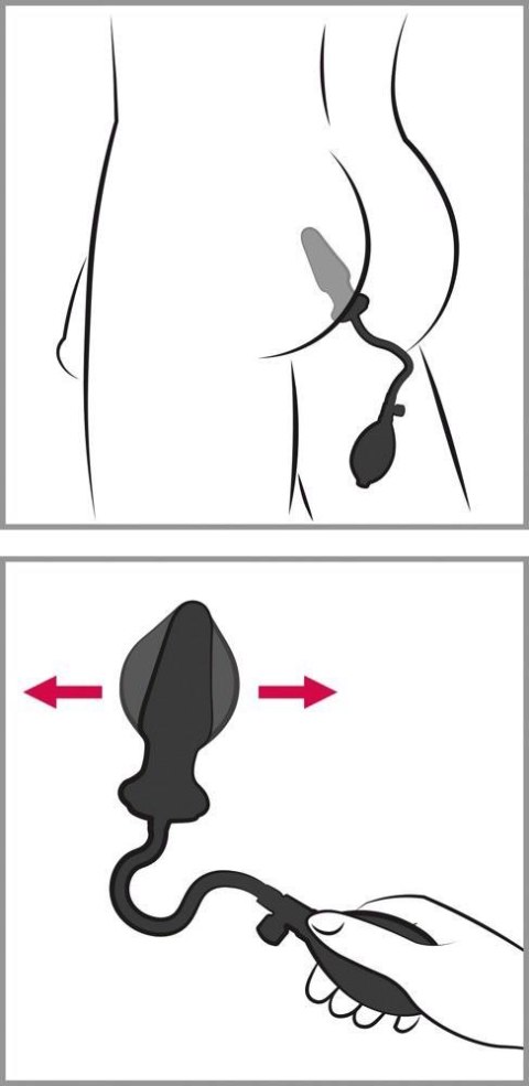 Nadmuchiwana zatyczka analna korek plug balon 13cm