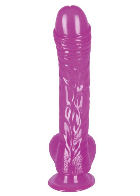 Przyjemne miękkie dildo z przyssawką penis 19cm