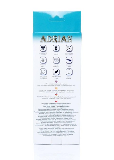 Strapon proteza penisa pusta dildo wibrator 16cm