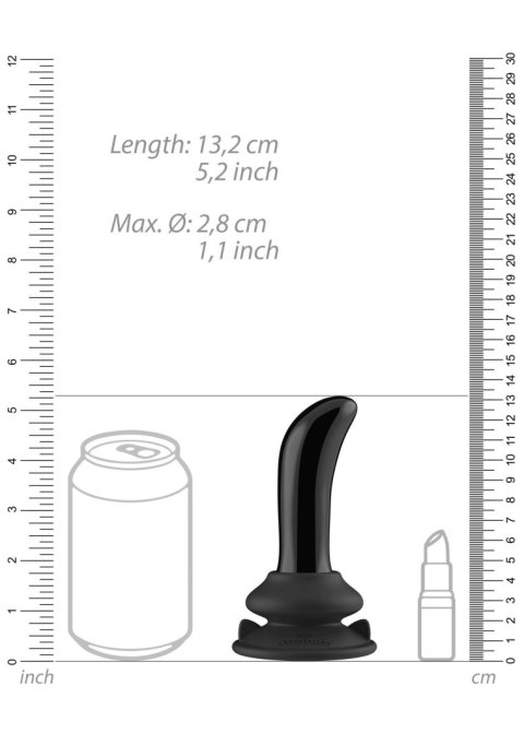 Dildo z odczepianą przyssawką szklane wibrujące