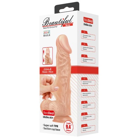 Duże realistyczne dildo penis z przyssawką 28cm