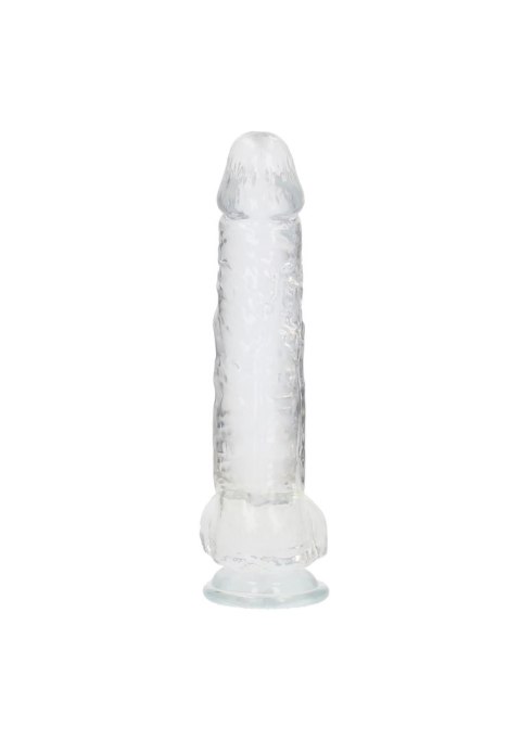 Duży przezroczysty żylasty penis grube dildo 24 cm
