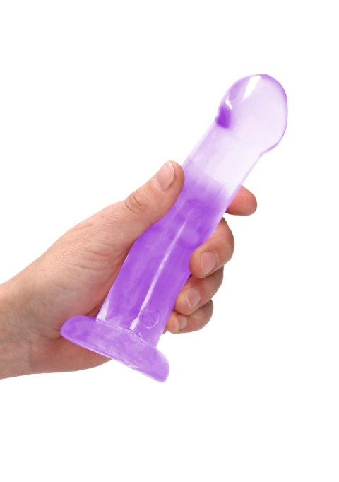 Proste sex dildo z główką i przyssawką penis 17 cm