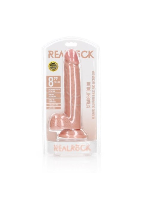 Realistyczne cieliste dildo z przyssawką 23 cm