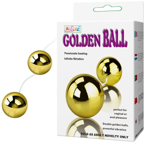 Wibrujące dwie kule gejszy na pilota golden ball