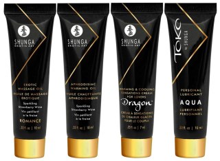 Olejek do masażu żel świeca Shunga truskawka/szamp