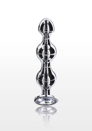 Korek analny sonda stalowa kulkowa diament 13cm