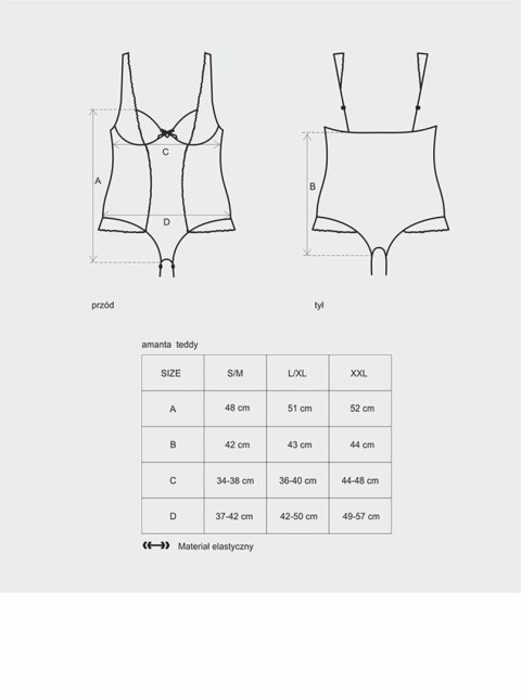 Body prześwitująca siateczka erotyka obsessive s/m