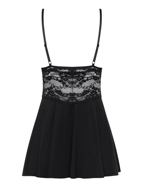 Czarna sex koszulka stringi komplet obsessive l/xl