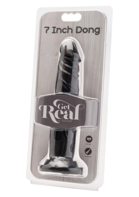 Dildo naturalne sztuczny czarny penis członek 18cm